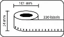 Verzending/Badge, Etiket 101X54 (1X220) 12 Rollen