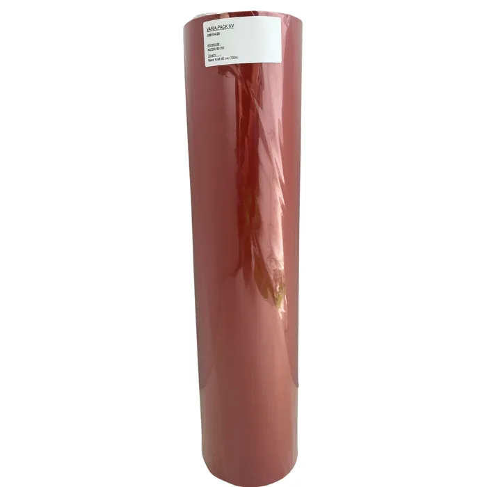 geschenkpapier bruine effen kraft 60gr - rood - 60cm x 200m