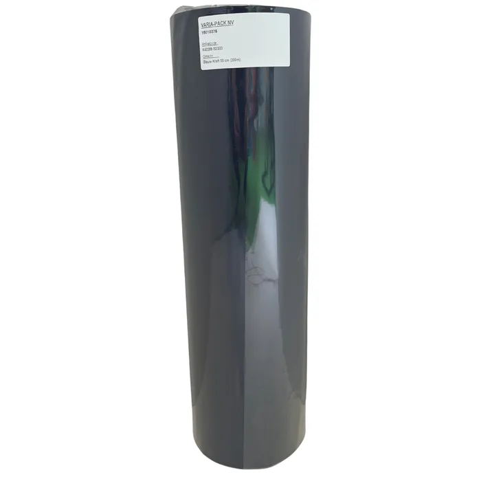 Geschenkpapier bruine effen kraft 60gr - blauw - 50cm x 200m