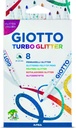 GIOTTO 8 VILSTIFT GLITTER
