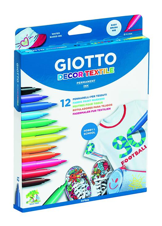 Giotto Textielstiften 12St