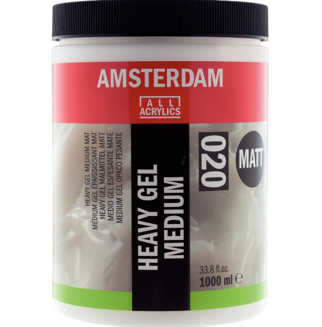 Amsterdam Heavy Gel Medium Mat 020 Pot 1000 Ml