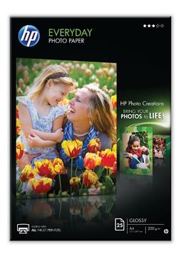 Hp Everyday Foto Papier A4 Glossy 200Gr 25Vel