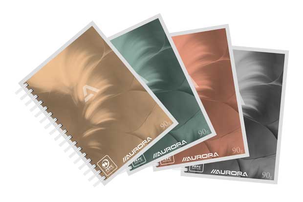 Spiraalboekje A6, 105x145mm, geruit 5mm, 50 blad, 90g/m² - Assorti