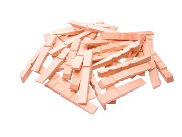 200 Halve Wasknijpers Hout