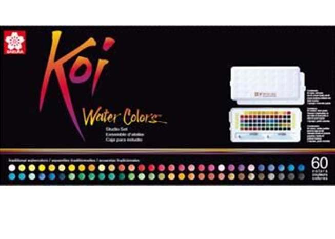 Sakura Koi Water Colors Studio Set | 60 Halve Napjes