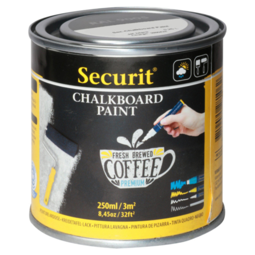 KRIJTBORDVERF 250ML ZWART