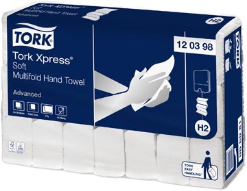 21X Handdoekjes Tork 2Lgs Advanced 25,5X21,2Cm - H3