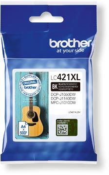 Lc421Xlbk Brother Dcpj/Mfcj Inkt Zwart Hc 500Pagina'S