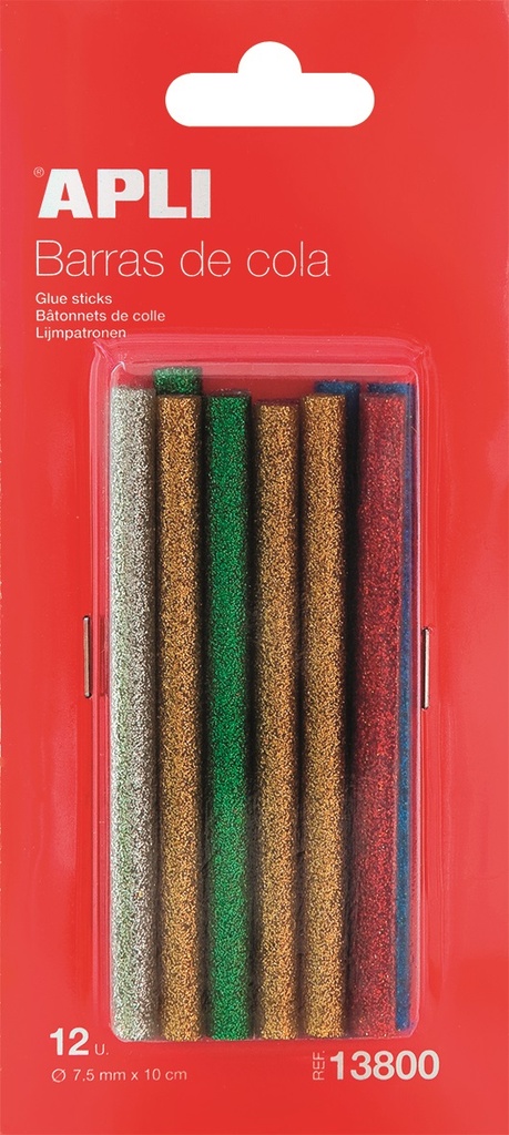 lijmpatronen apli glitter 12st