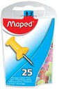 25 Push Pins Kleur Ass Maped