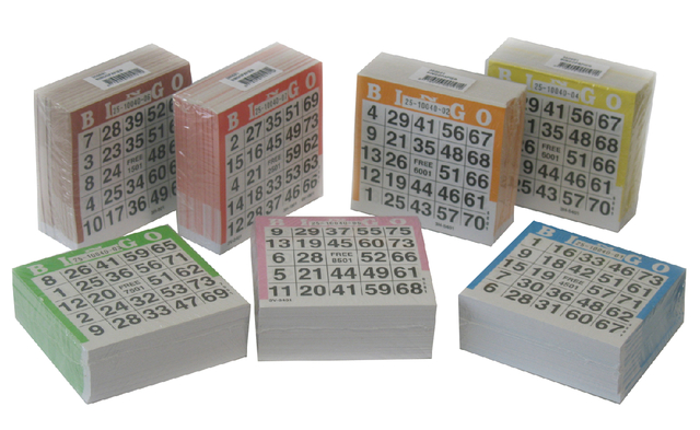 25 Vel bingotickets 20 Blokjes
