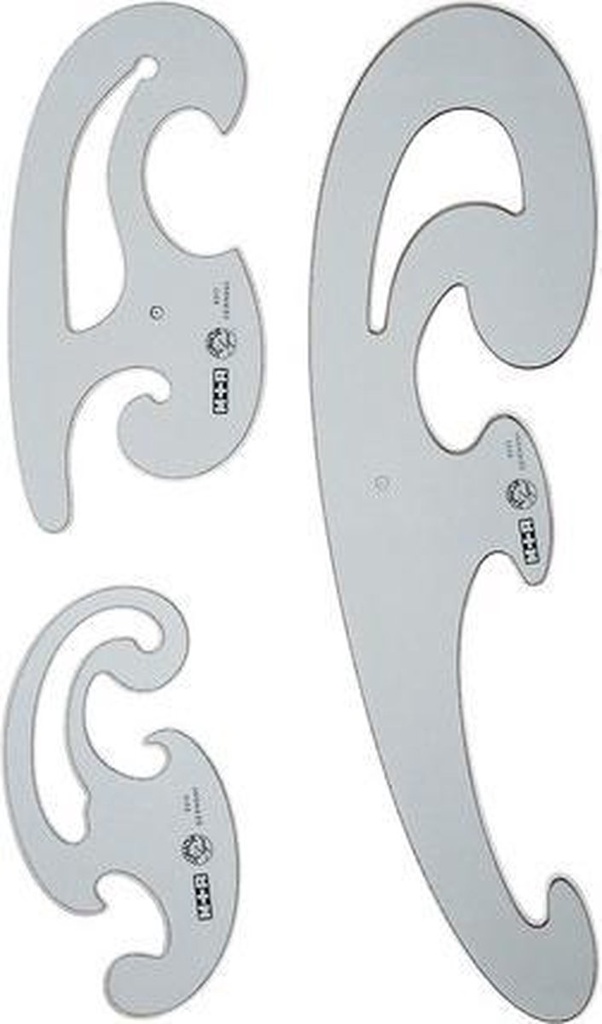 Burmester set M+R (3-delig) - rookgrijs 13cm, 17cm, 32cm