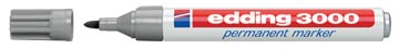 MARKER 3000 GRIJS ROND EDDING