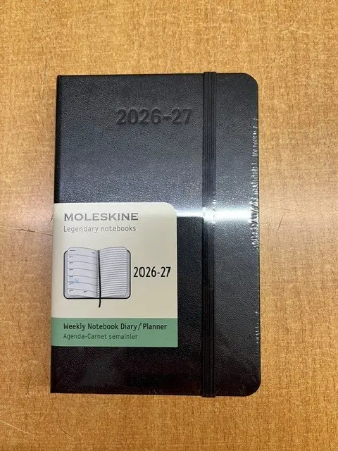 moleskine 18m l weeknot hard zwart