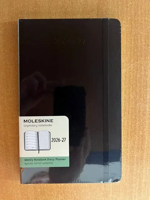 moleskine 18m l weeknot soft zwart