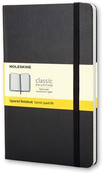 Moleskine Notitieboek, Ft 9 X 14 Cm, Geruit, Harde Cover, 192 Bladzijden, Zwart