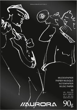 Muziekschrift 50Blz. 21x29,7 cm (A4)
