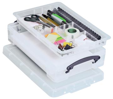 Opbergdoos Transparant Useful (4L- 8 opbergvakken)