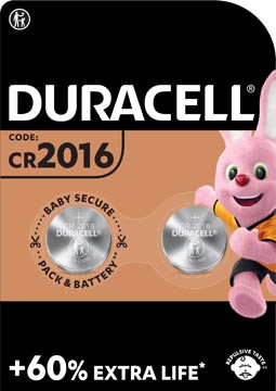 Duracell Knoopcel Electronics Cr2016, Blister Van 2 Stuks