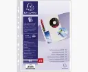 Exacompta Zakje Met Geperforeerde 5 Tassen Met Klep, Pvc 4Cd/Dvd