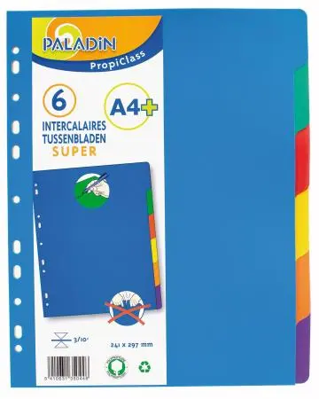Paladin - Index Super A4+ 6 Tabbladen