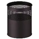 Half geperforeerde papierbak 15 liter - zwart