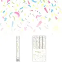 Bio confetti shooter multi color rijstpapier (40cm).