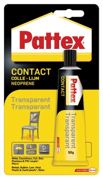 Pattex Contactlijm Transparant Supersterk 50Gr.