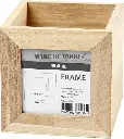 Houten Pennenbakje Met Lijst 10X10X10 Cm
