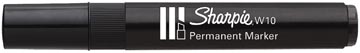 Permanente Marker Zwart Schuine Punt W10 Papermate