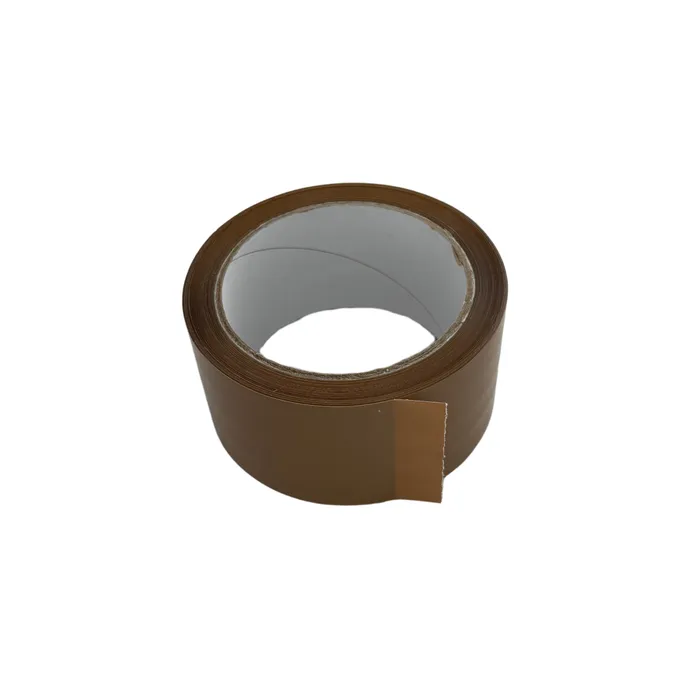 plakband 50mmx66m pvc bruin 30my