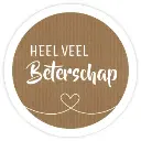 Etiketten ’Heel veel Beterschap’ bruin kraft (1000st)