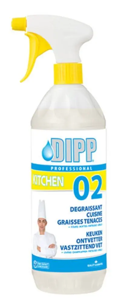 dipp n�02 keuken ontvetter 1l vastzit.