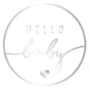 Etiketten ’Hello Baby’ Wit/Zilver (1000St) 