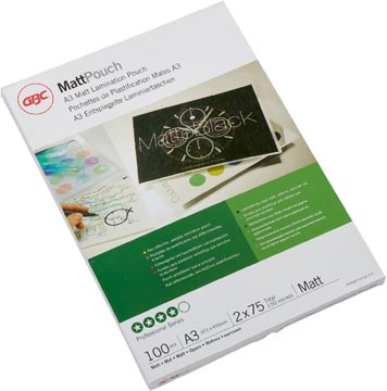 GBC Lamineerhoezen - voor A3 Documenten - 150 Micron - 100 Stuks - Mat