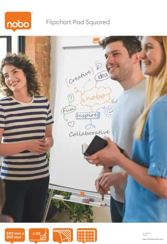 Nobo flipchartblok 50 vel 100 x 65 cm