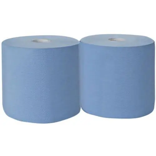 Poetsrol blauw midi 6x 2lgs 180mx23cm gerecycleerd