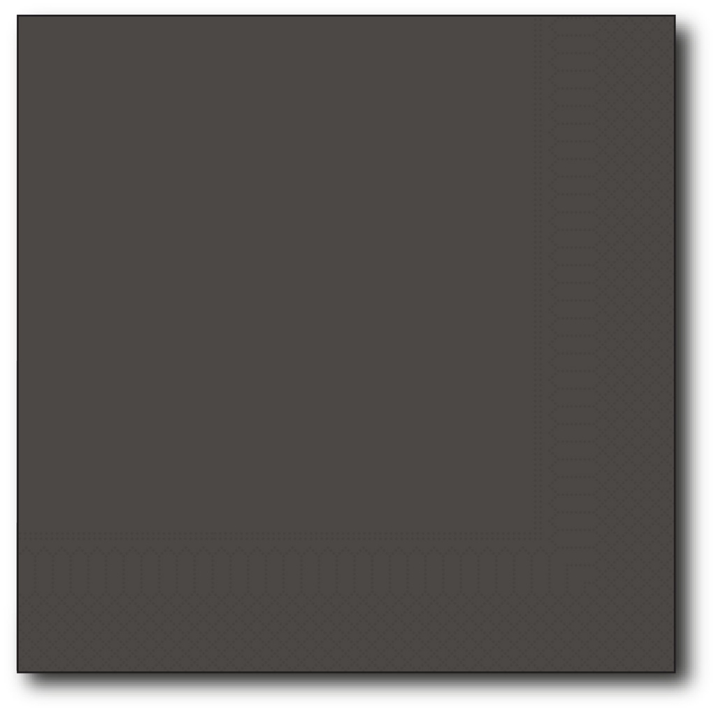 SERVETTEN (25X25CM, ZWART, 200, 2-LAAGS)