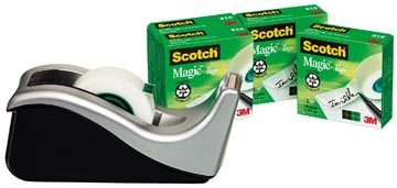 4 Scotch Magic Tape 19Mmx33M + Dispencer