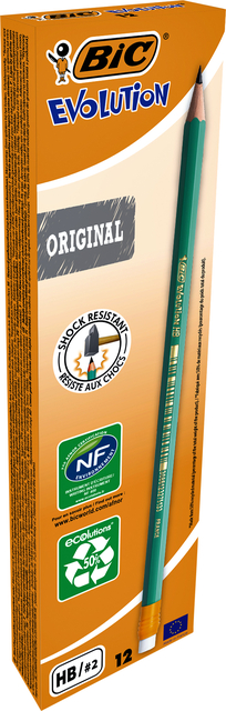 Potlood Hb Met Gom Evolution Bic