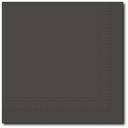 Servetten, Zwart, 40X40Cm, 1/4, 3 Laags, 75St