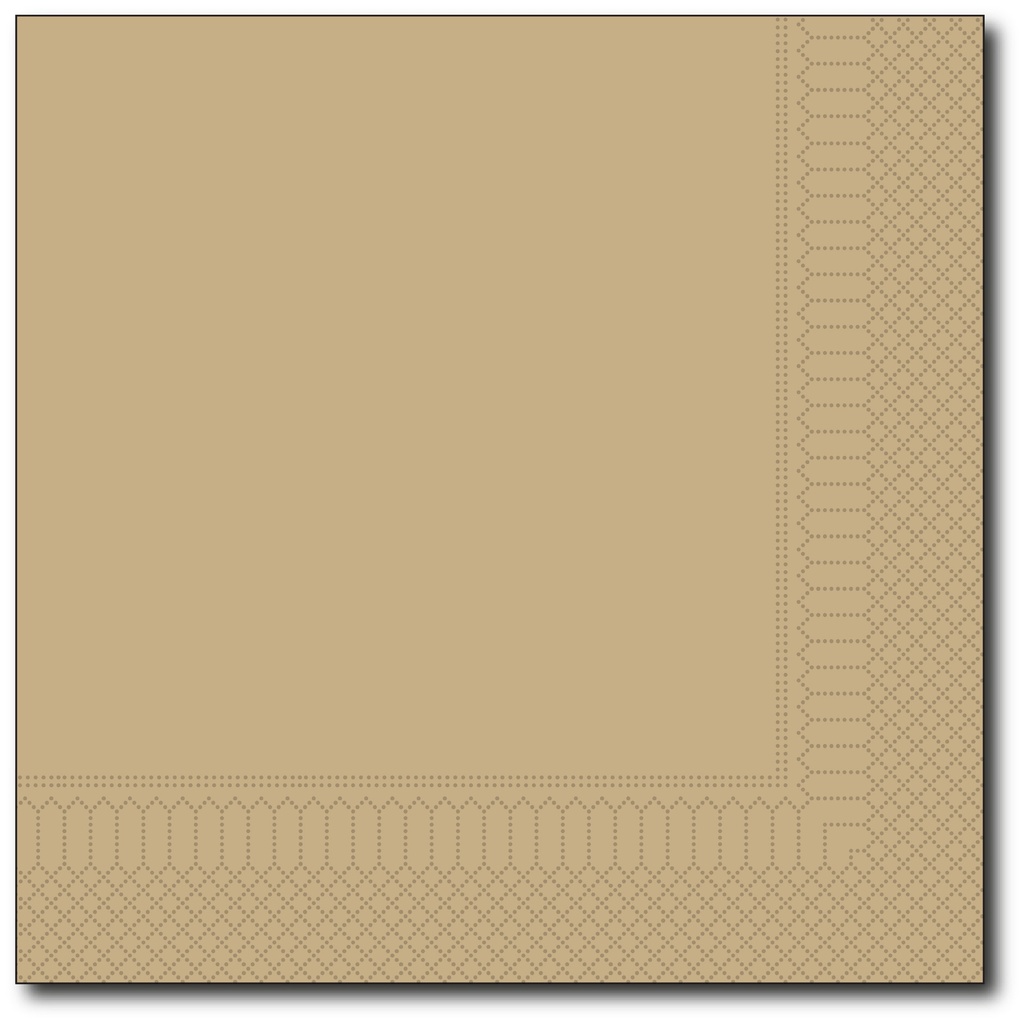 Servetten, Zand, 40X40Cm, 1/4, 2 Laags, 100St