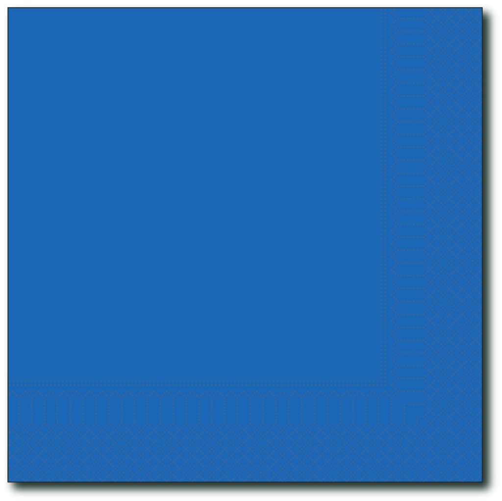 Servetten, Blauw, 40X40Cm, 1/4, 2 Laags, 100St