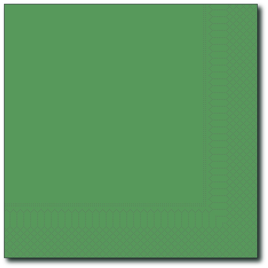 Servetten, Groen, 40X40Cm, 1/4, 2 Laags, 100St