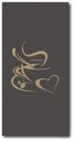 Point 2 Point Servetten, Love Coffee, 40X40Cm, 1/8, 30St, 100% Recycle