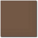 Servetten, Chocolade, 40X40Cm, 1/4, 2 Laags, 100St