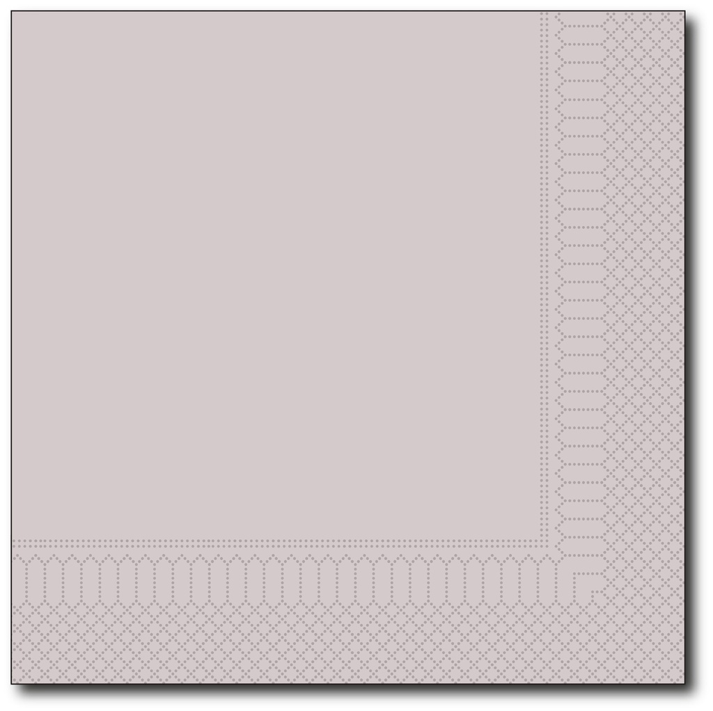 Servetten, Grijs, 40X40Cm, 1/4, 2 Laags, 100St