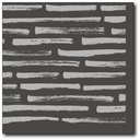 Point 2 Point Servetten, Stripes Black, 33X33Cm, 1/4, 50St, 100% Recycle