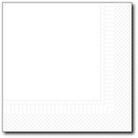 Servetten, Wit, 33X33Cm, 1/4, 2 Laags, 100St